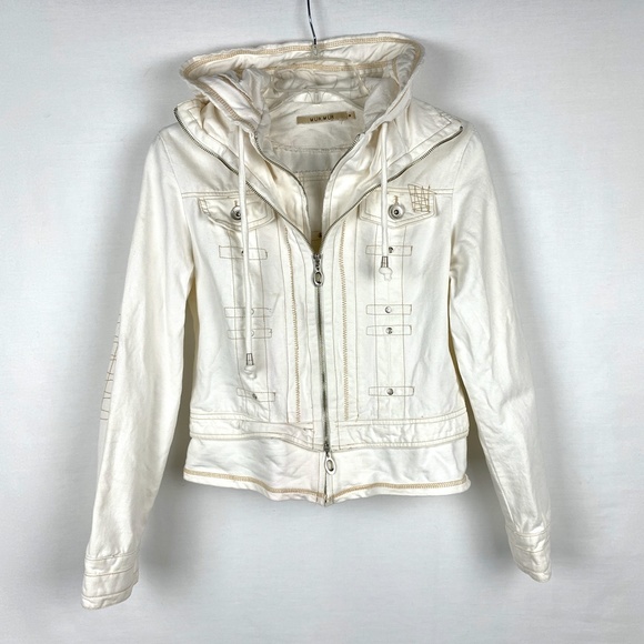 Mur Mur Ivory Double Zipper Jacket - Picture 2 of 10